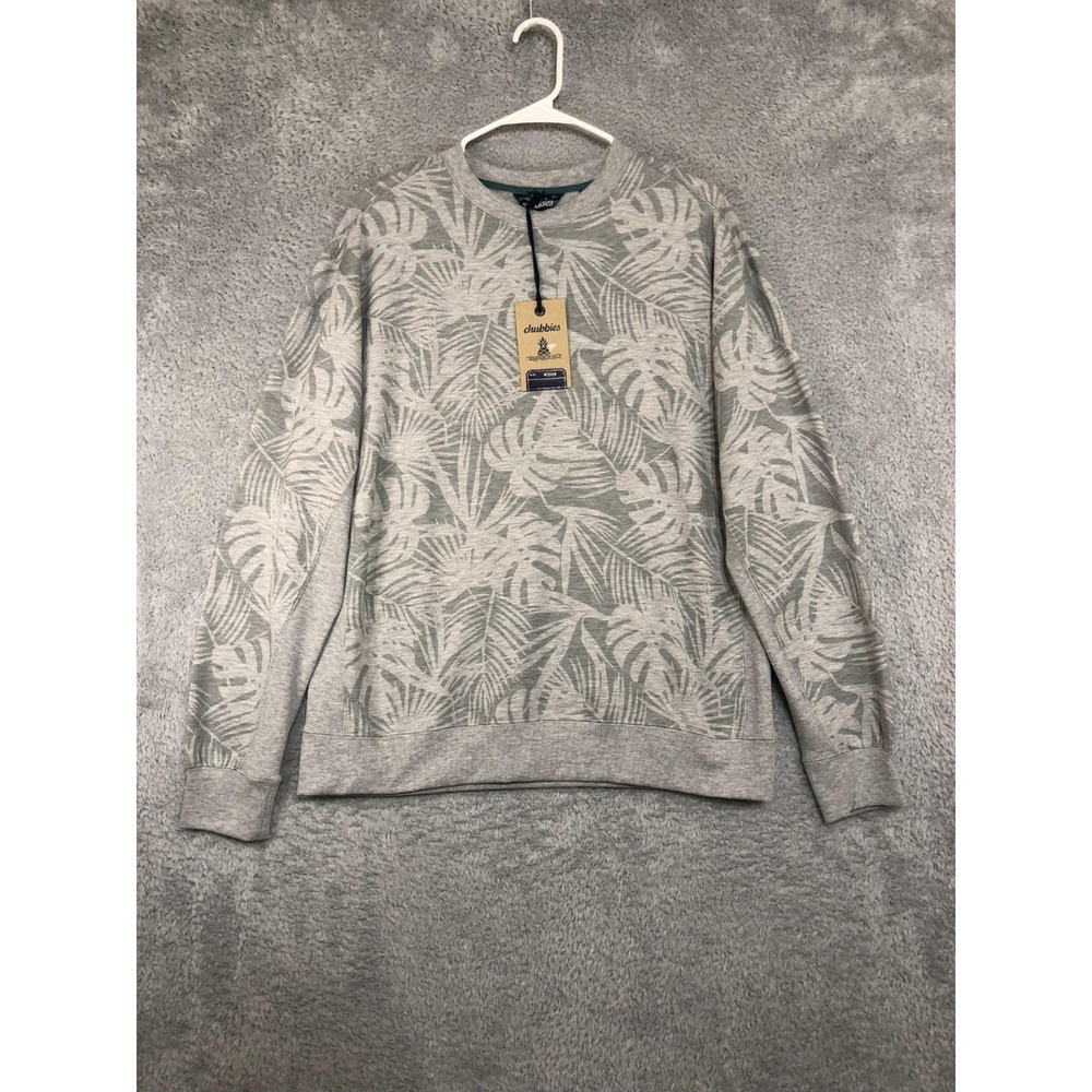 Chubbies Sweatshirt Mens Size M Gray NWT Crewneck